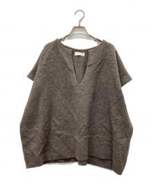 KAGURE（カグレ）の古着「ワイドニットベスト」｜ブラウン