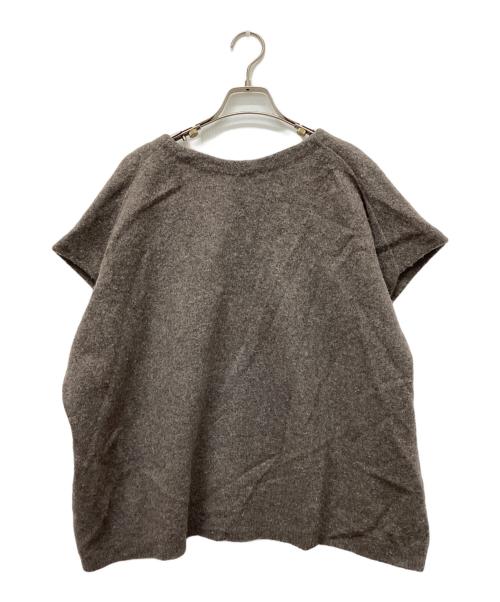 KAGURE（カグレ）kagure (カグレ) ワイドニットベスト ブラウン サイズ:Freeの古着・服飾アイテム