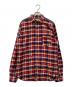 eYe COMME des GARCONS JUNYAWATANABE MAN（アイ コム デ ギャルソン ジュンヤ ワタナベ マン）の古着「14AW 切替しエルボーパッチネルシャツ」｜レッド