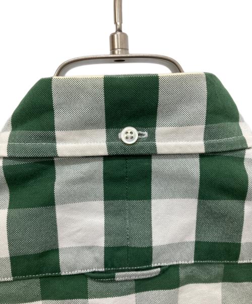THOM BROWNE. NEW YORK（トムブラウン ニューヨーク）THOM BROWNE. NEW YORK (トムブラウン ニューヨーク) ブロックチェックシャツ グリーン サイズ:Mの古着・服飾アイテム