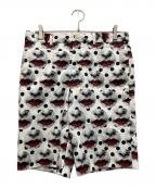 COMME des GARCONS HOMME PLUSコムデギャルソンオムプリュス）の古着「17SS Piero Fornasetti half pants」｜ホワイト×ブラック