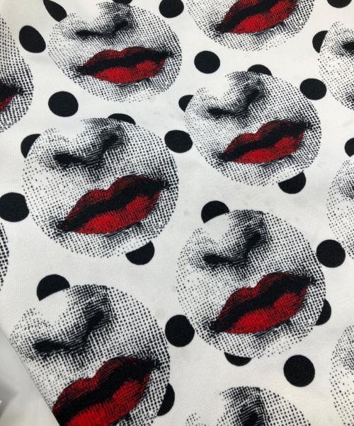 COMME des GARCONS HOMME PLUS（コムデギャルソンオムプリュス）COMME des GARCONS HOMME PLUS (コムデギャルソンオムプリュス) 17SS Piero Fornasetti half pants ホワイト×ブラック サイズ:Mの古着・服飾アイテム