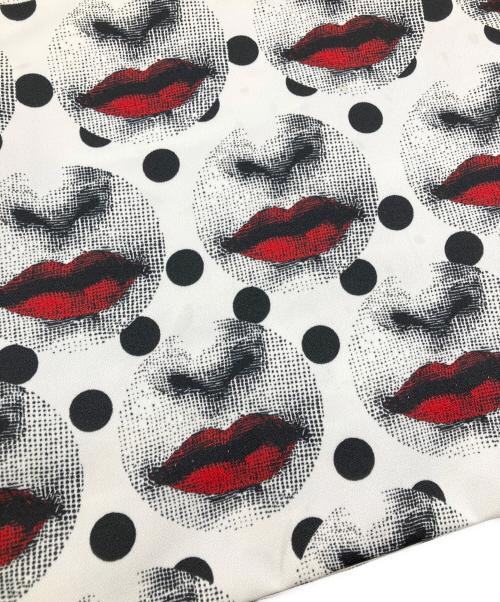 COMME des GARCONS HOMME PLUS（コムデギャルソンオムプリュス）COMME des GARCONS HOMME PLUS (コムデギャルソンオムプリュス) 17SS Piero Fornasetti half pants ホワイト×ブラック サイズ:Mの古着・服飾アイテム
