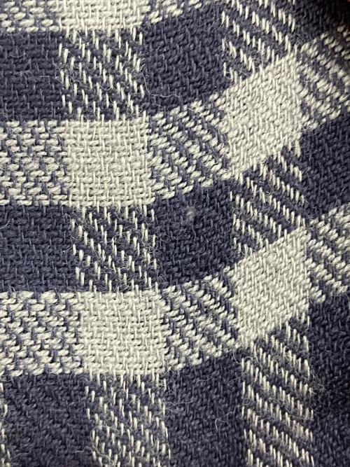 Burberry's（バーバリーズ）Burberry's (バーバリーズ) ノヴァチェックバージンウールマフラー ネイビーの古着・服飾アイテム