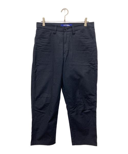 JUNYA WATANABE CdG MAN（ジュンヤ ワタナベ コム デ ギャルソン マン）JUNYA WATANABE CdG MAN (ジュンヤ ワタナベ コム デ ギャルソン マン) 16SS 綿麻ストライプパンツ ネイビー サイズ:Sの古着・服飾アイテム