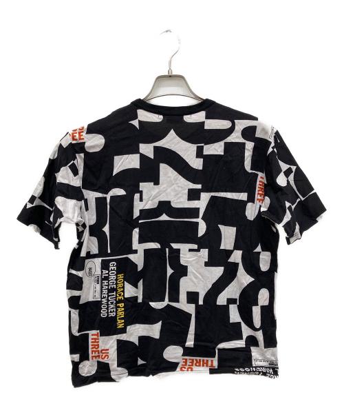 JUNYA WATANABE COMME des GARCONS MAN PINK（ジュンヤワタナベ コムデギャルソンマン ピンク）JUNYA WATANABE COMME des GARCONS MAN PINK (ジュンヤワタナベ コムデギャルソンマン ピンク) 16SS 綿天竺プリントTシャツ ブラック サイズ:Mの古着・服飾アイテム