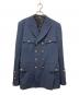 COMME des GARCONS HOMME PLUS（コムデギャルソンオムプリュス）の古着「14AW 金釦ダブルブレストメッセージジャケット」｜ネイビー