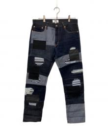 eYe COMME des GARCONS JUNYAWATANABE MAN（アイ コム デ ギャルソン ジュンヤ ワタナベ マン）の古着「18AWパッチワークデニムパンツ」｜インディゴ
