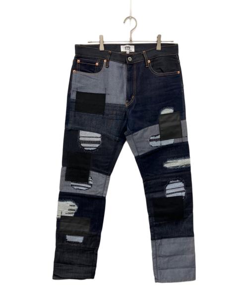 eYe COMME des GARCONS JUNYAWATANABE MAN（アイ コム デ ギャルソン ジュンヤ ワタナベ マン）eYe COMME des GARCONS JUNYAWATANABE MAN (アイ コム デ ギャルソン ジュンヤ ワタナベ マン) 18AWパッチワークデニムパンツ インディゴ サイズ:Mの古着・服飾アイテム
