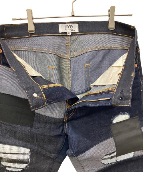 eYe COMME des GARCONS JUNYAWATANABE MAN（アイ コム デ ギャルソン ジュンヤ ワタナベ マン）eYe COMME des GARCONS JUNYAWATANABE MAN (アイ コム デ ギャルソン ジュンヤ ワタナベ マン) 18AWパッチワークデニムパンツ インディゴ サイズ:Mの古着・服飾アイテム
