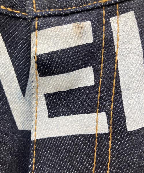 JUNYA WATANABE COMME des GARCONS（ジュンヤワタナベ コムデギャルソン）JUNYA WATANABE COMME des GARCONS ((ジュンヤワタナベ コムデギャルソン) LEVI'S (リーバイス) 17AW ペイントリジットデニムパンツ インディゴ×ホワイト サイズ:Sの古着・服飾アイテム