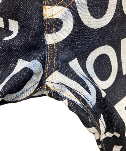 JUNYA WATANABE COMME des GARCONS（ジュンヤワタナベ コムデギャルソン）JUNYA WATANABE COMME des GARCONS ((ジュンヤワタナベ コムデギャルソン) LEVI'S (リーバイス) 17AW ペイントリジットデニムパンツ インディゴ×ホワイト サイズ:Sの古着・服飾アイテム