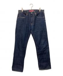eYe COMME des GARCONS JUNYAWATANABE MAN×JUNYA WATANABE COMME des GARCONS×LEVI'S（アイ コム デ ギャルソン ジュンヤ ワタナベ マン×(ジュンヤワタナベ コムデギャルソン×リーバイス）の古着「13AW チェック切替リジッドデニムパンツ」｜インディゴ