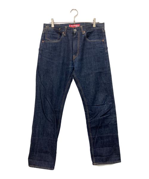 eYe COMME des GARCONS JUNYAWATANABE MAN（アイ コム デ ギャルソン ジュンヤ ワタナベ マン）eYe COMME des GARCONS JUNYAWATANABE MAN JUNYA WATANABE COMME des GARCONS LEVI'S 13AW チェック切替リジッドデニムパンツ インディゴ サイズ:XSの古着・服飾アイテム
