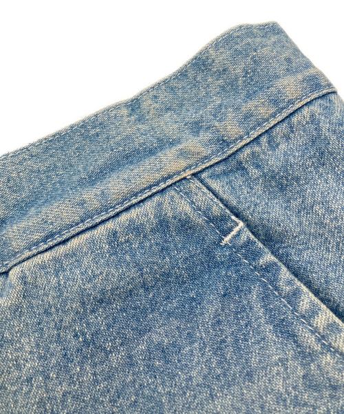 JUNYA WATANABE COMME des GARCONS（(ジュンヤワタナベ コムデギャルソン）JUNYA WATANABE COMME des GARCONS ((ジュンヤワタナベ コムデギャルソン) 21SS ダメージパッチデニムパンツ スカイブルー サイズ:Lの古着・服飾アイテム