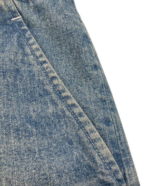 JUNYA WATANABE COMME des GARCONS（(ジュンヤワタナベ コムデギャルソン）JUNYA WATANABE COMME des GARCONS ((ジュンヤワタナベ コムデギャルソン) 21SS ダメージパッチデニムパンツ スカイブルー サイズ:Lの古着・服飾アイテム