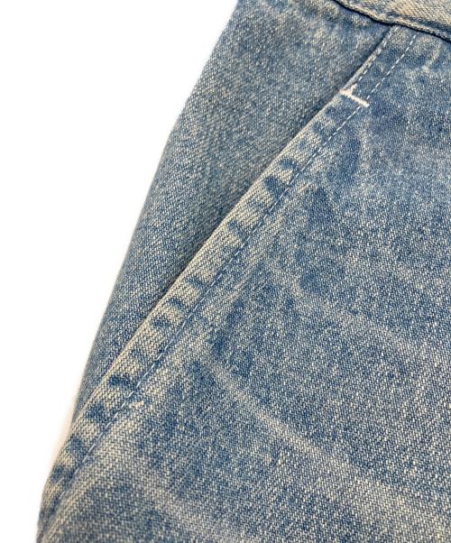 JUNYA WATANABE COMME des GARCONS（(ジュンヤワタナベ コムデギャルソン）JUNYA WATANABE COMME des GARCONS ((ジュンヤワタナベ コムデギャルソン) 21SS ダメージパッチデニムパンツ スカイブルー サイズ:Lの古着・服飾アイテム