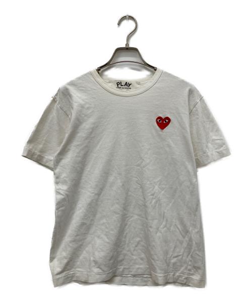 PLAY COMME des GARCONS（プレイコムデギャルソン）PLAY COMME des GARCONS (プレイコムデギャルソン) Tシャツ ホワイト サイズ:Sの古着・服飾アイテム
