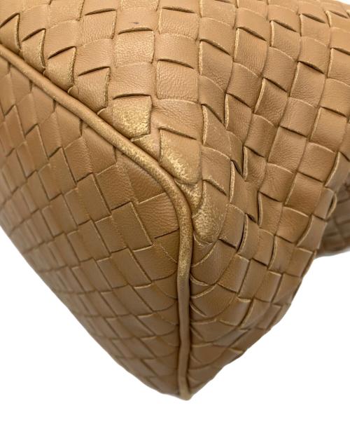 BOTTEGA VENETA（ボッテガベネタ）BOTTEGA VENETA (ボッテガベネタ) イントレチャートワンショルダーバッグ ブラウンの古着・服飾アイテム