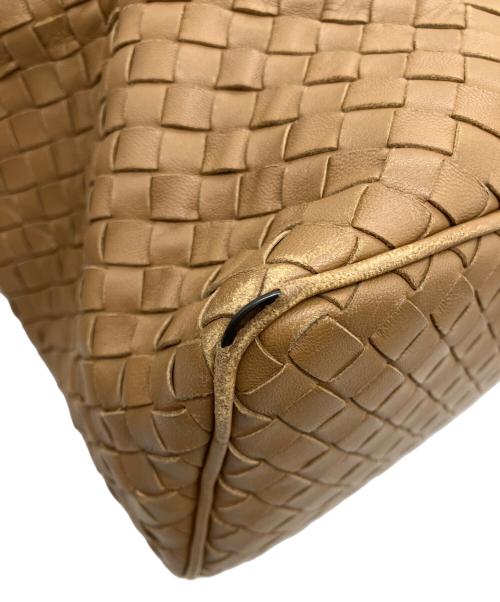 BOTTEGA VENETA（ボッテガベネタ）BOTTEGA VENETA (ボッテガベネタ) イントレチャートワンショルダーバッグ ブラウンの古着・服飾アイテム