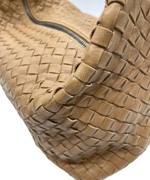 BOTTEGA VENETA（ボッテガベネタ）BOTTEGA VENETA (ボッテガベネタ) イントレチャートワンショルダーバッグ ブラウンの古着・服飾アイテム