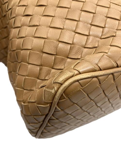 BOTTEGA VENETA（ボッテガベネタ）BOTTEGA VENETA (ボッテガベネタ) イントレチャートワンショルダーバッグ ブラウンの古着・服飾アイテム