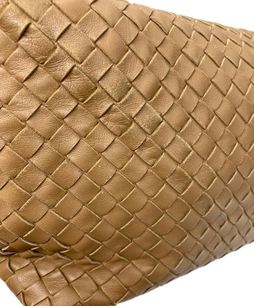 BOTTEGA VENETA（ボッテガベネタ）BOTTEGA VENETA (ボッテガベネタ) イントレチャートワンショルダーバッグ ブラウンの古着・服飾アイテム