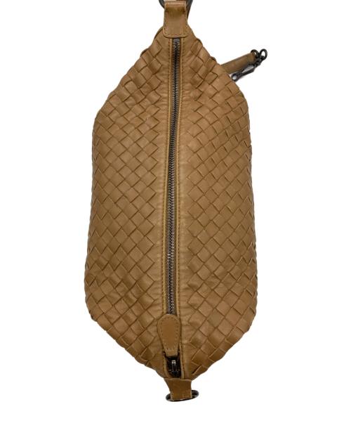 BOTTEGA VENETA（ボッテガベネタ）BOTTEGA VENETA (ボッテガベネタ) イントレチャートワンショルダーバッグ ブラウンの古着・服飾アイテム