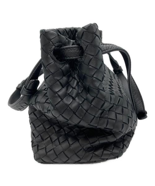 BOTTEGA VENETA（ボッテガベネタ）BOTTEGA VENETA (ボッテガベネタ) スモールガルダバッグ ブラックの古着・服飾アイテム