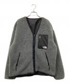 THE NORTH FACEザ ノース フェイス）の古着「リバーシブルエクストリームパイルカーディガン」｜グレー