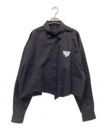 ADER error（アーダーエラー）の古着「アシンメトリーアンクルシャツ」｜ブラック