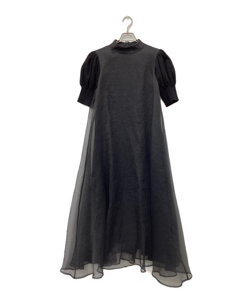 Ameri（アメリ）AMERI (アメリ) FLUFFY MACARON DRESS ブラック サイズ:Sの古着・服飾アイテム