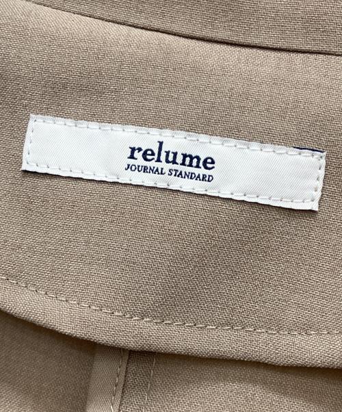 JOURNAL STANDARD relume（ジャーナルスタンダード レリューム）JOURNAL STANDARD relume (ジャーナルスタンダード レリューム) スリットテーラードジャケット ベージュ サイズ:Freeの古着・服飾アイテム