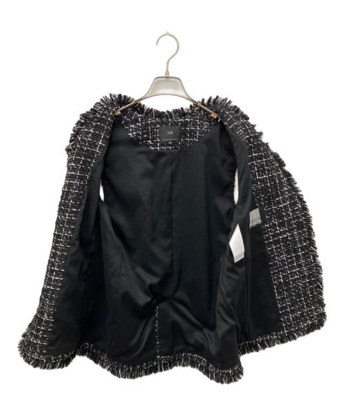 23区（ニジュウサンク）23区 (ニジュウサンク) GIOLICA オータム ツイード ジレ ブラック サイズ:38の古着・服飾アイテム