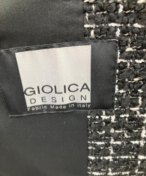 23区（ニジュウサンク）23区 (ニジュウサンク) GIOLICA オータム ツイード ジレ ブラック サイズ:38の古着・服飾アイテム