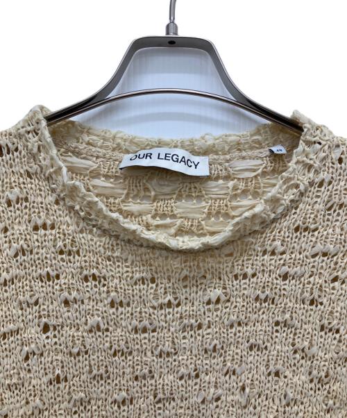 OUR LEGACY（アワーレガシー）OUR LEGACY (アワーレガシー) ポップオーバーラウンドネックニット ベージュ サイズ:48の古着・服飾アイテム