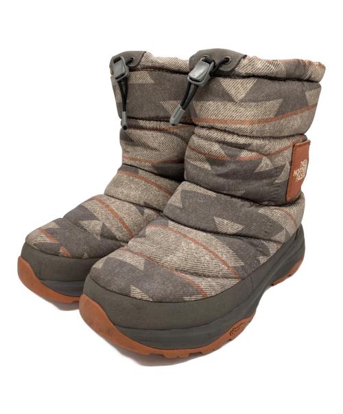 THE NORTH FACE（ザ ノース フェイス）THE NORTH FACE (ザ ノース フェイス) Nuptse Bootie WP VI Logo ベージュ サイズ:27cmの古着・服飾アイテム
