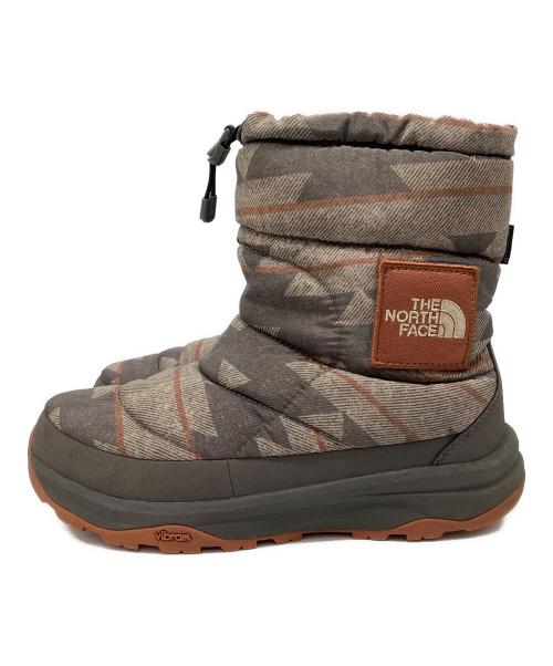 THE NORTH FACE（ザ ノース フェイス）THE NORTH FACE (ザ ノース フェイス) Nuptse Bootie WP VI Logo ベージュ サイズ:27cmの古着・服飾アイテム