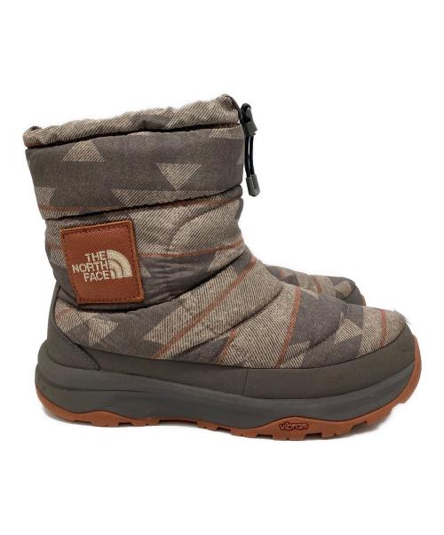 THE NORTH FACE（ザ ノース フェイス）THE NORTH FACE (ザ ノース フェイス) Nuptse Bootie WP VI Logo ベージュ サイズ:27cmの古着・服飾アイテム