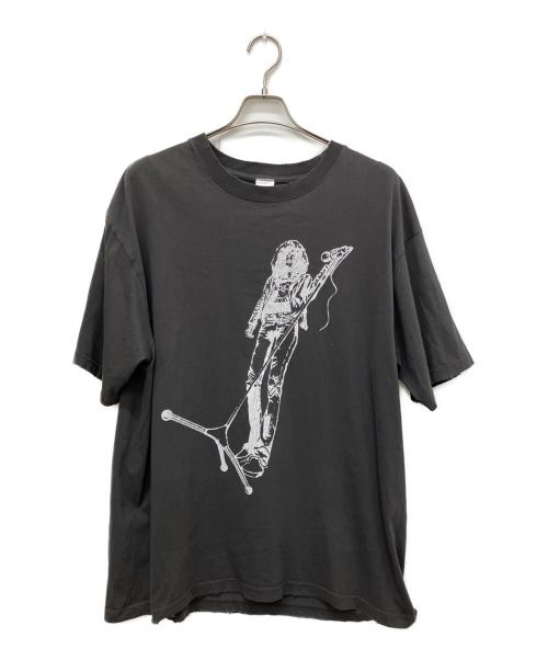 NUMBER (N)INE（ナンバーナイン）NUMBER (N)INE (ナンバーナイン) ダメージ加工 スカル ギター Tシャツ グレー サイズ:4の古着・服飾アイテム