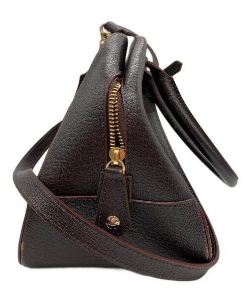 Vivienne Westwood（ヴィヴィアンウエストウッド）Vivienne Westwood (ヴィヴィアンウエストウッド) レザー2WAYミニボストン ブラウンの古着・服飾アイテム