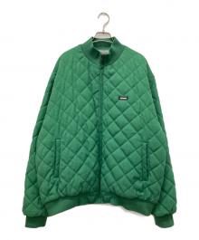 X-LARGE（エクストララージ）の古着「キルティングジップアップブルゾン」｜グリーン
