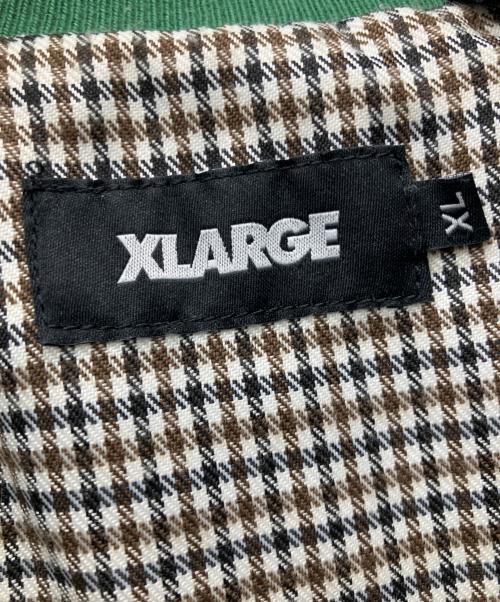X-LARGE（エクストララージ）X-LARGE (エクストララージ) キルティングジップアップブルゾン グリーン サイズ:XLの古着・服飾アイテム