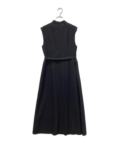 UNITED TOKYO（ユナイテッドトーキョー）UNITED TOKYO (ユナイテッドトーキョー) アシンメトリーノースリーブワンピース ブラックの古着・服飾アイテム