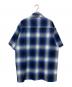 CalTop (キャルトップ) S/Sオンブレチェックシャツ ブルー サイズ:M：5000円