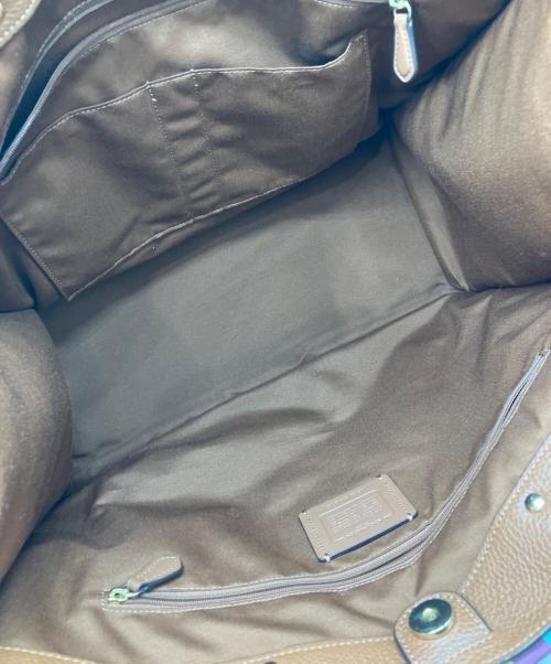 COACH（コーチ）COACH (コーチ) デンプシートート40シグネチャージャカード ブラウンの古着・服飾アイテム