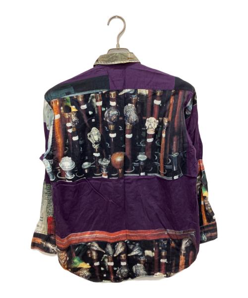 Paul Smith London（ポールスミスロンドン）Paul Smith London (ポールスミスロンドン) 総柄シャツ パープル サイズ:Mの古着・服飾アイテム