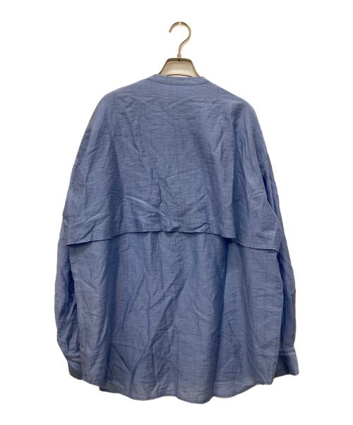 BEARDSLEY（ビアズリー）BEARDSLEY (ビアズリー) ガリャルダガランテ レイヤードシャツ ブルー サイズ:Freeの古着・服飾アイテム