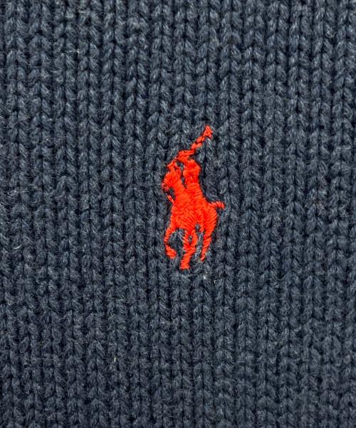 POLO RALPH LAUREN（ポロ・ラルフローレン）POLO RALPH LAUREN (ポロ・ラルフローレン) クルーネックニット ネイビー サイズ:Mの古着・服飾アイテム