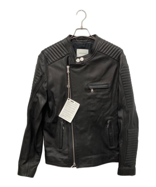 PIERRE BALMAIN（ピエール バルマン）PIERRE BALMAIN (ピエール バルマン) レザージャケット ブラック サイズ:50の古着・服飾アイテム